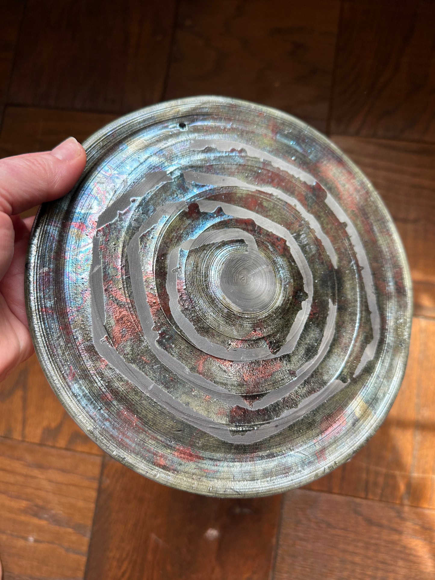 Raku Fired Wall Plate