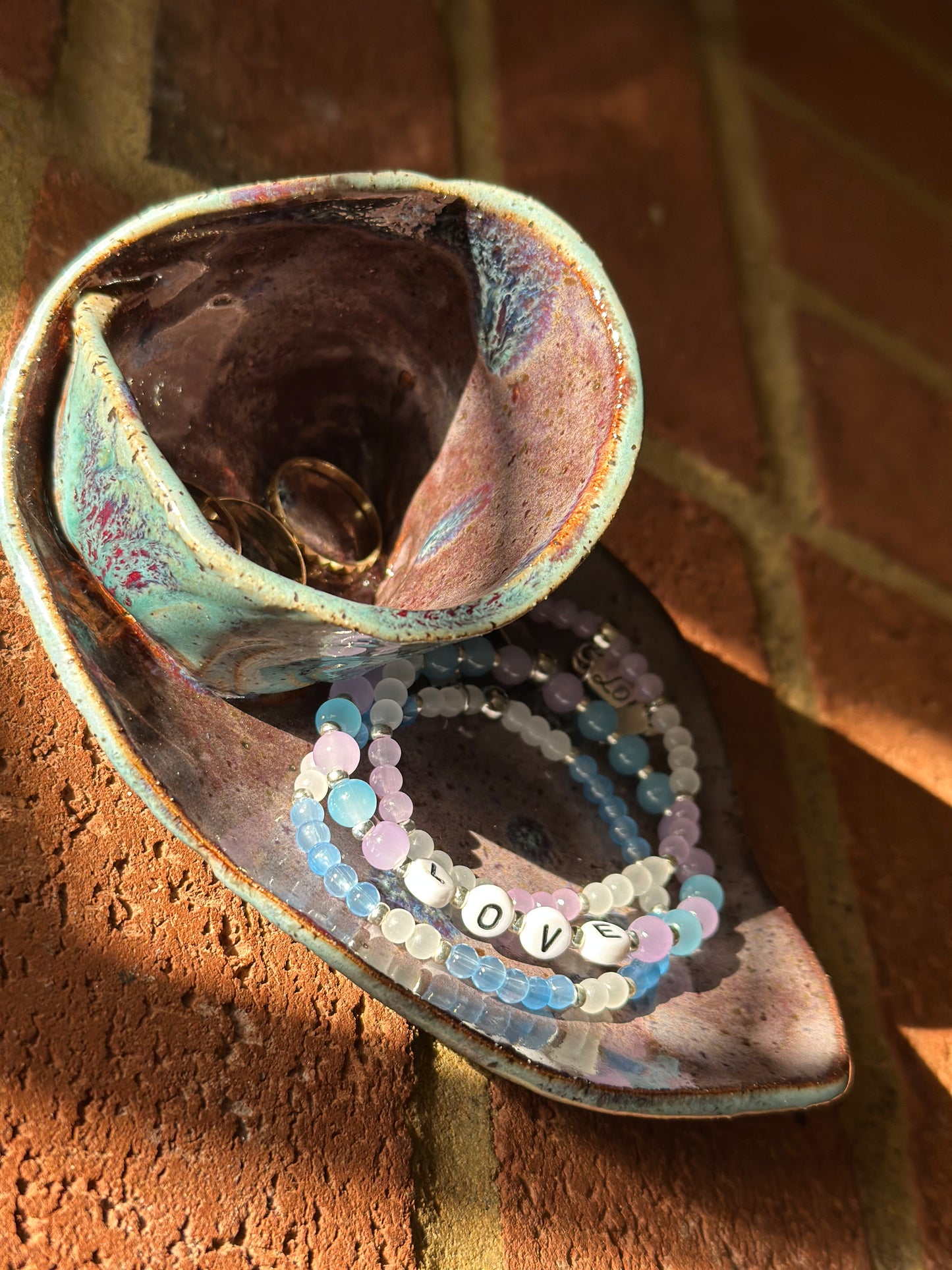 Swirly Blate & Jewlery or Dip Dish