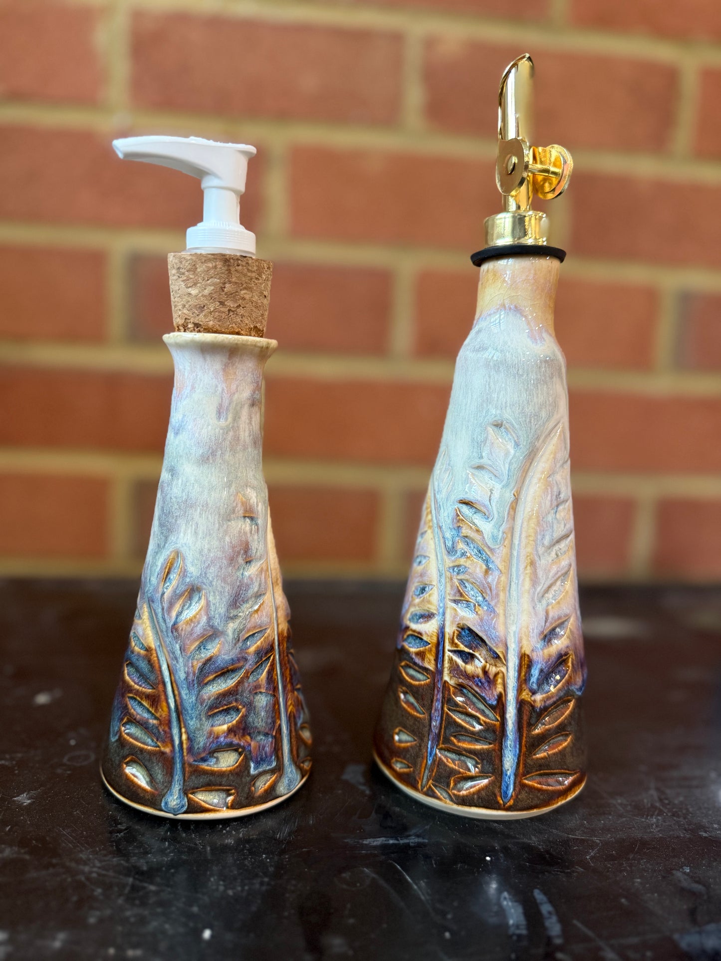 Luminous Lavender Haze Soap Bottle or Vase