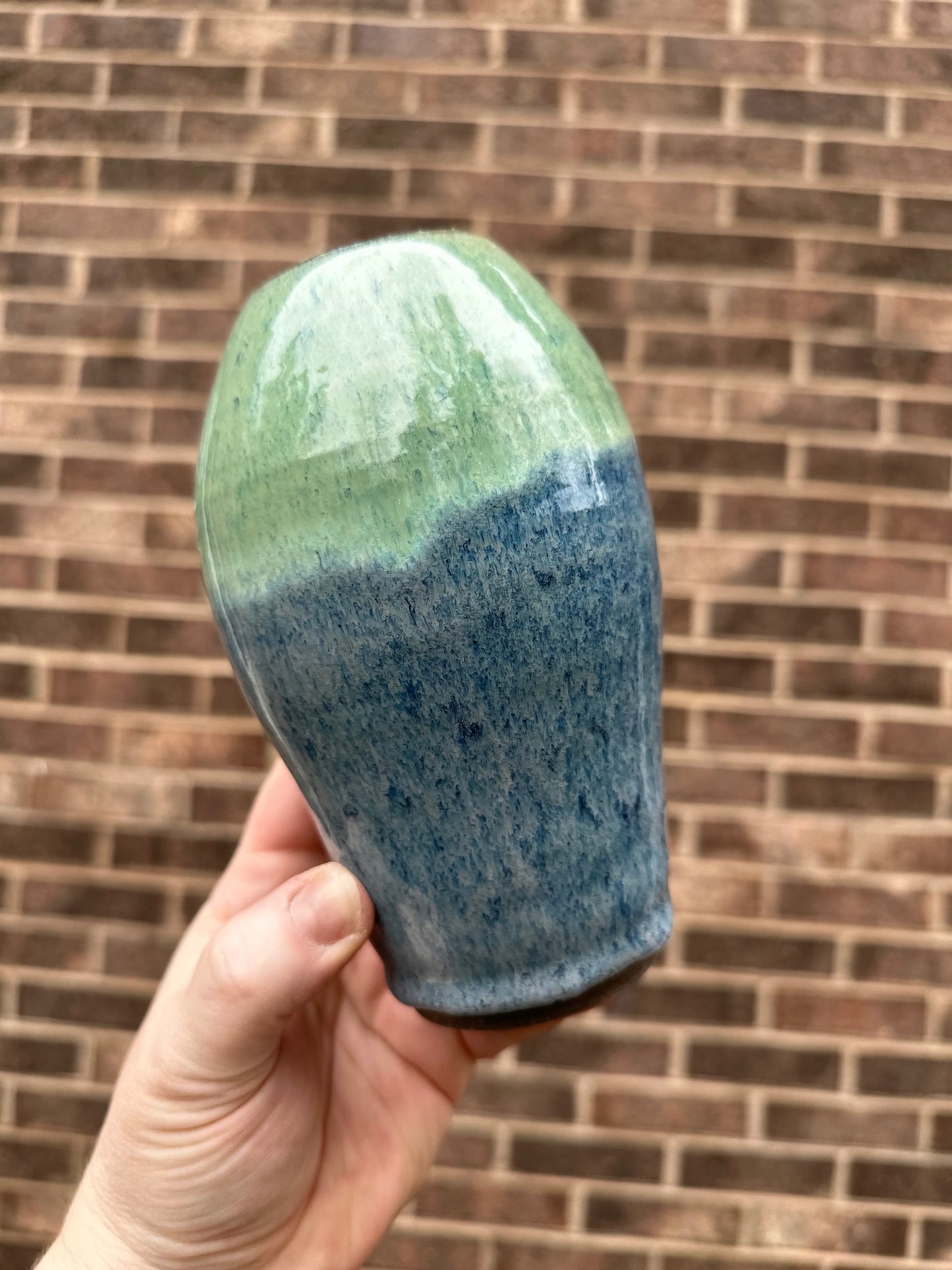 Two Tone Cerulean Meadow Vase