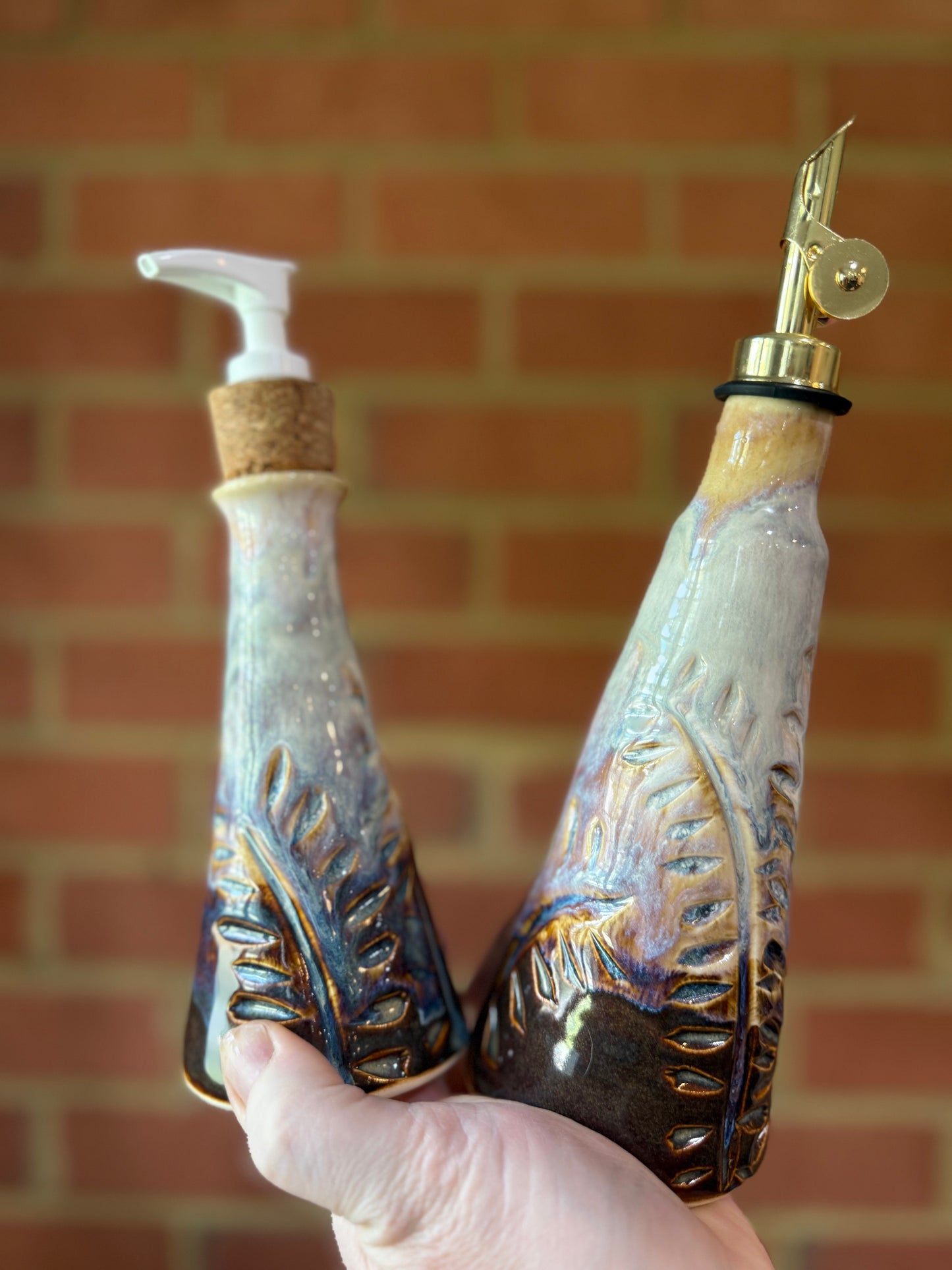 Luminous Lavender Haze Soap Bottle or Vase