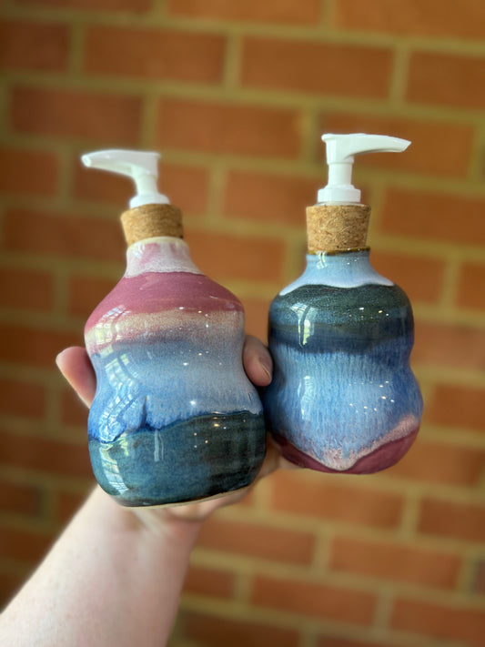 Cotton Candy Skies Bubble Bottle Duo or Vases