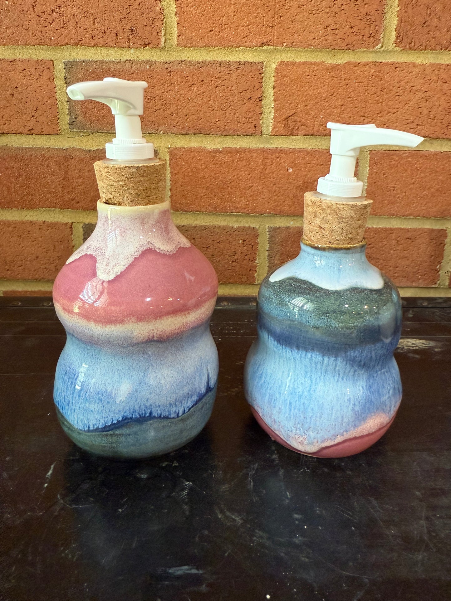 Cotton Candy Skies Bubble Bottle Duo or Vases