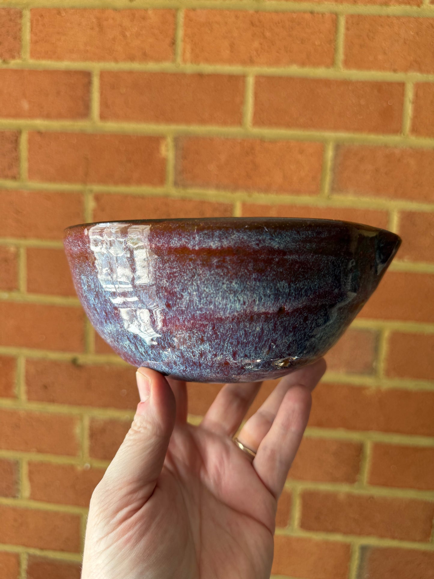 Amethyst Glow Bowl with Spout