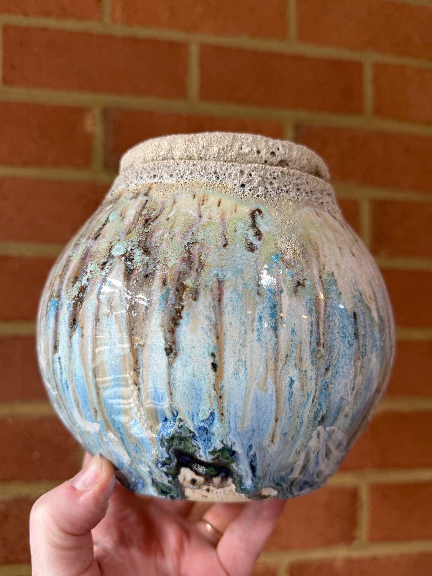 Drippy Moon Jar