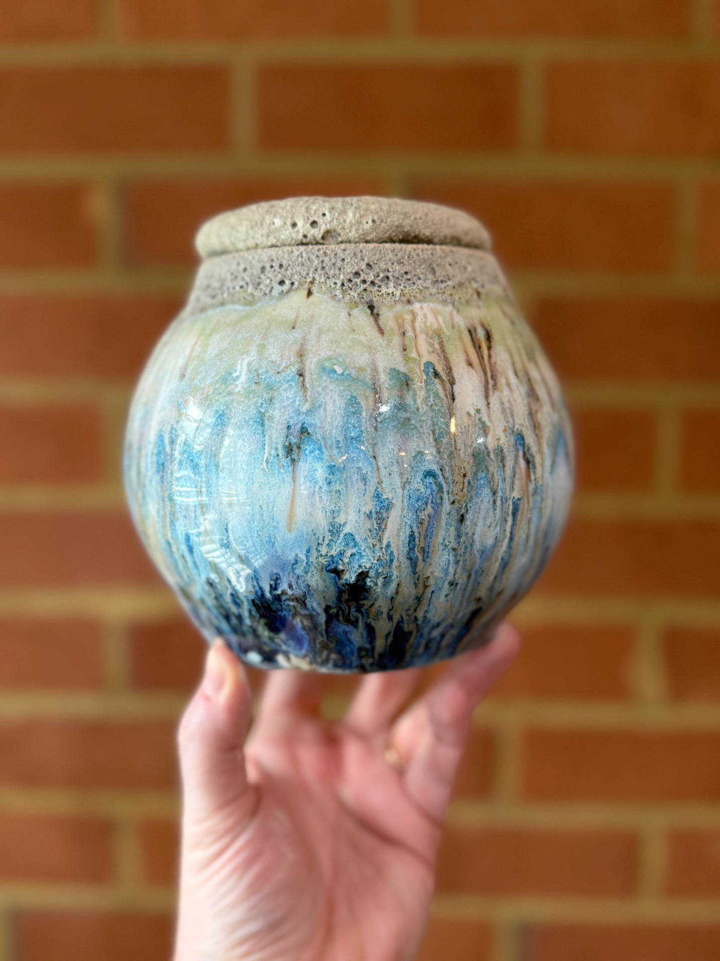 Drippy Moon Jar