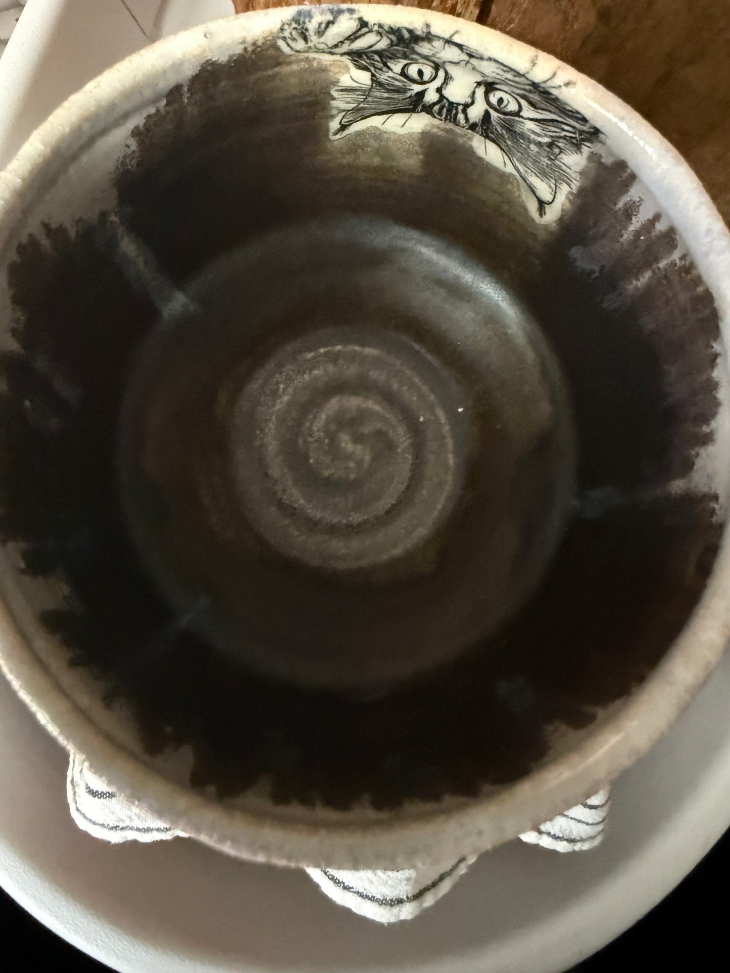 Tall Hiding Kitty Bowl