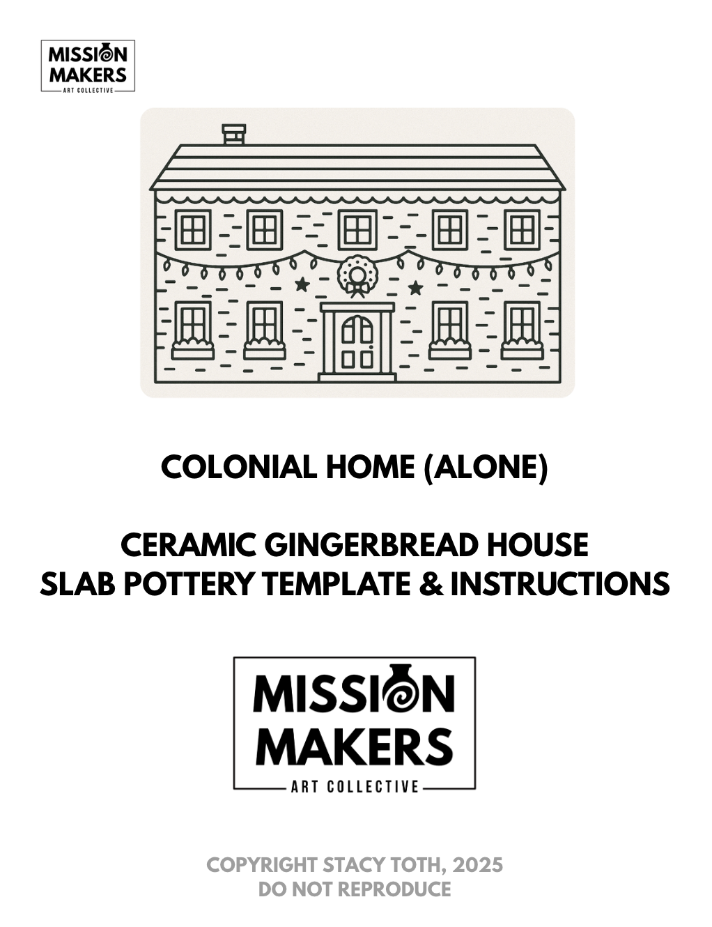 Workshop: MYO Ceramic Gingerbread House