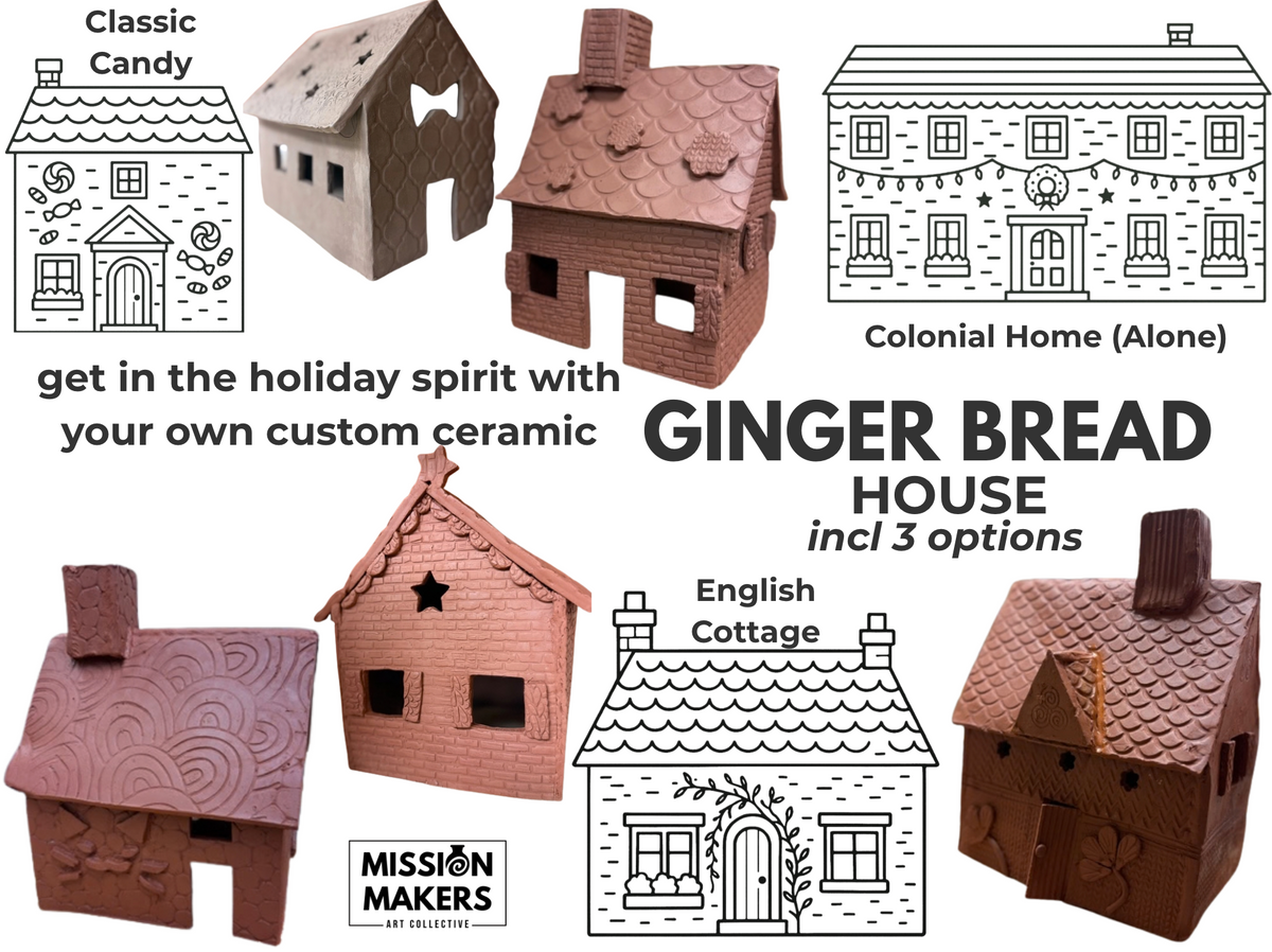 Workshop: MYO Ceramic Gingerbread House